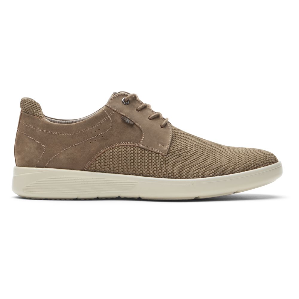 Scarpe Oxford Rockport Uomo - Caldwell Plain Toe - Khaki - LZPMAJT-52